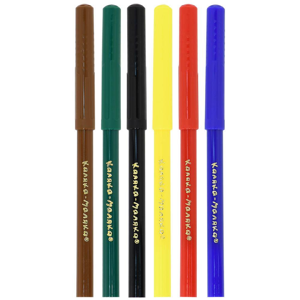 Фломастеры 6 цв. толстые (Каляка-Маляка)