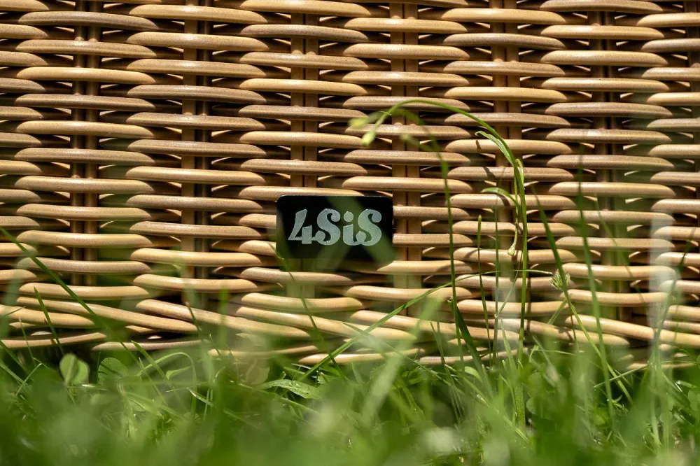 "Эспрессо–150 N" обеденная группа плетеная, цвет соломенный