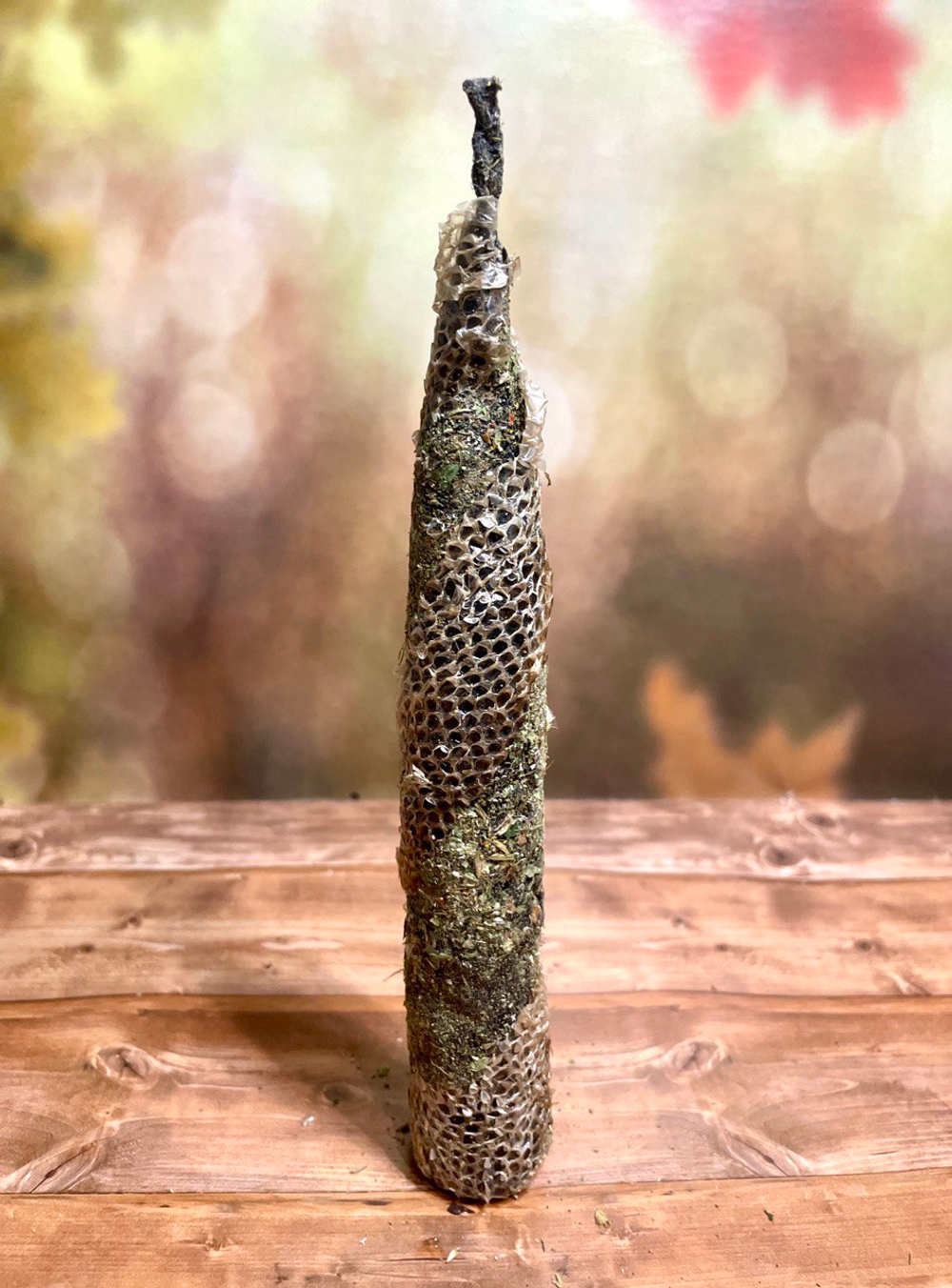 Катаная свеча черная в змеиной коже. Очищение от Негатива + ПОДАРОК