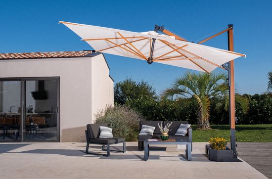 Зонт профессиональный Galileo Wood 3000х4000 слоновая кость Scolaro Италия