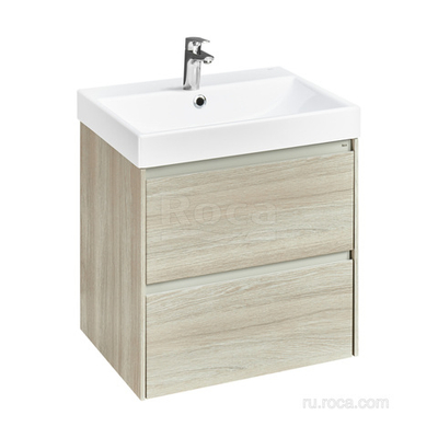 Тумба под раковину Roca Ona 600 светлый дуб 2 ящика A857613512