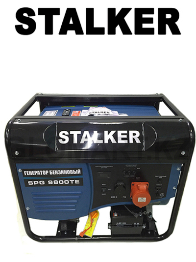 Бензиновый генератор STALKER SPG 9800ТЕ / 7кВт / 220/380В