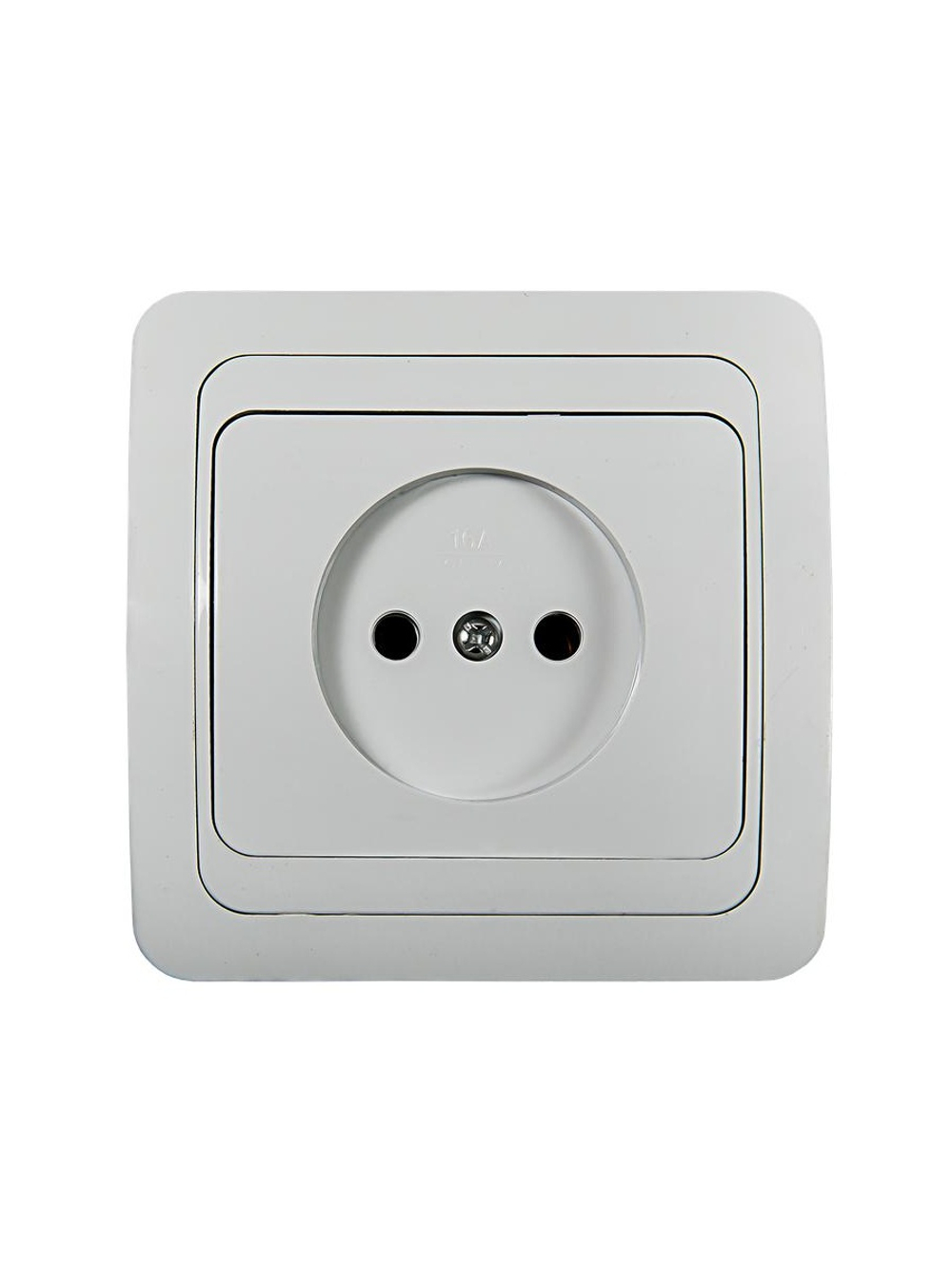 Розетка 1-м СП Classico 2022 16А IP20 бел. ASD / IN HOME 4680005959891
