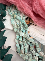 Колотый амазонит 6-13 мм, нить 39 см