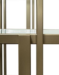 Стеллаж "Модерн" со стеклянными полками