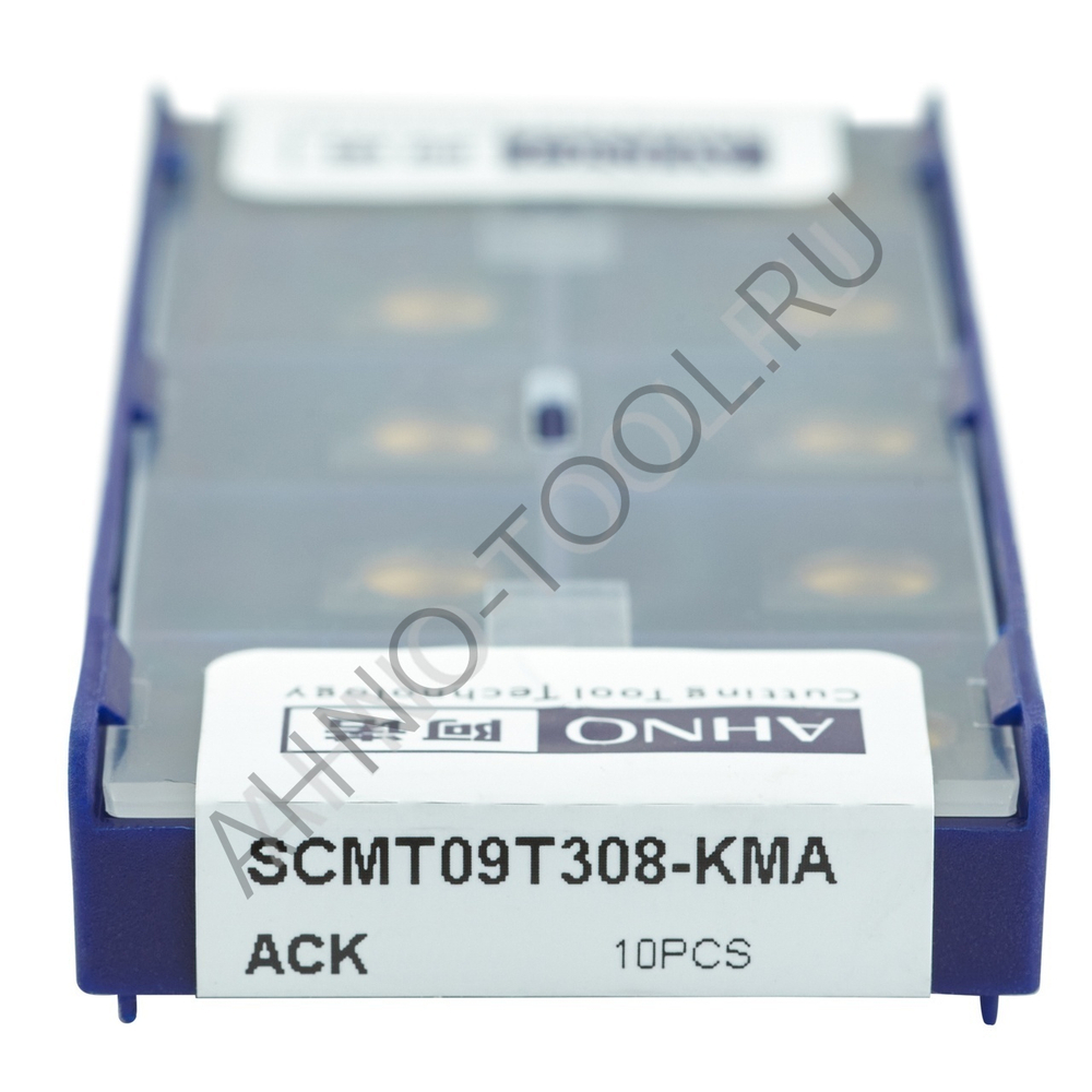 Пластина твердосплавная ISO SCMT09T308-KMA ACK10E AHNO по чугуну, чистовая