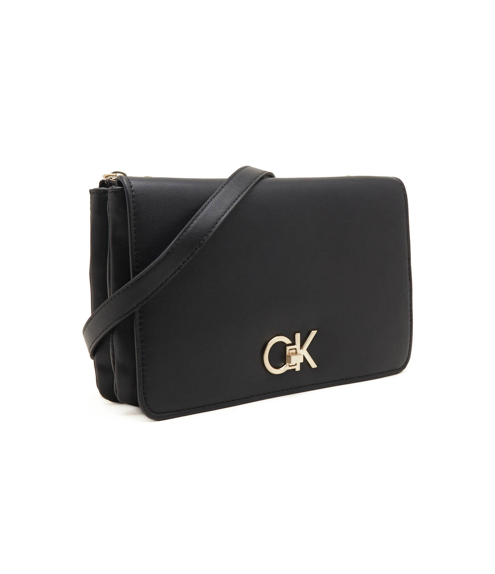 Сумка-мессенджер RE-LOCK DOUBLE GUSETT XBODY Calvin Klein - черный(K60K611531)