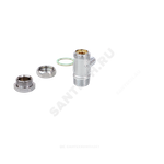 Кран шаровой латунь сливной R65D хром Ду 8 Ру42 НР/штуц 1/4" под ключ Giacomini R65DX011