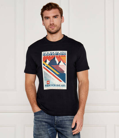 Футболка S-PORTALET Napapijri - черный(NP0A4I3E)