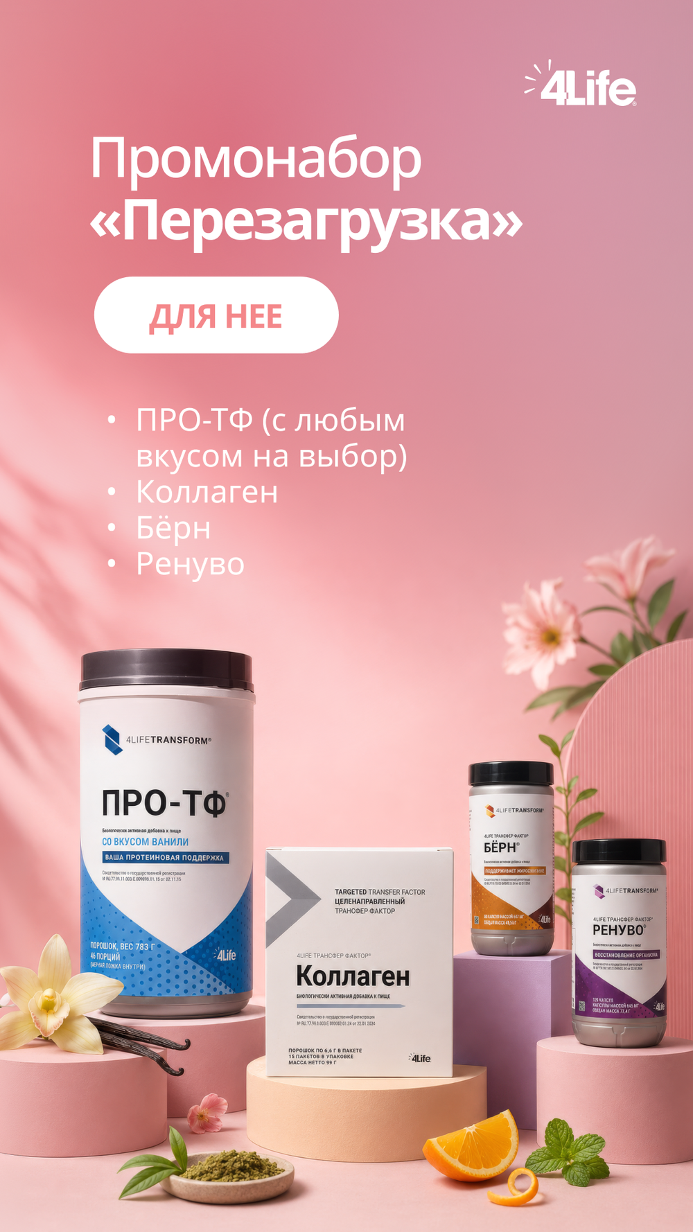 Промонабор "Перезагрузка" для неё (Ваниль)