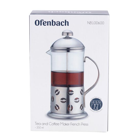 Френч-пресс 350 мл. Ofenbach NB 100600 стекло, нержавеющая сталь