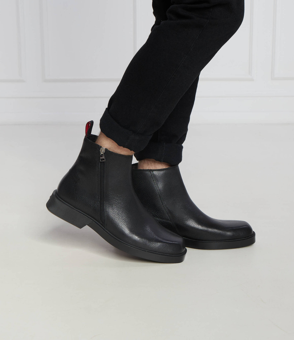 Кожаные челси iker HUGO - черный(50500455)