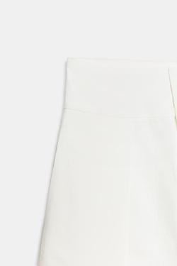 ZARA БРЮКИ BALLOON С ЗАЩИПАМИ, ЭКРЮ