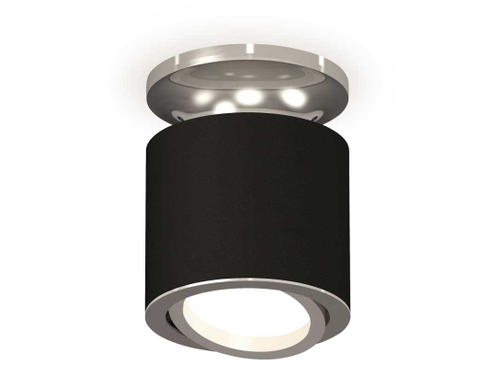 Комплект накладного светильника Ambrella light Techno Spot XS7402081 SBK/PSL черный песок/серебро полированное (N7927, C7402, N7003)