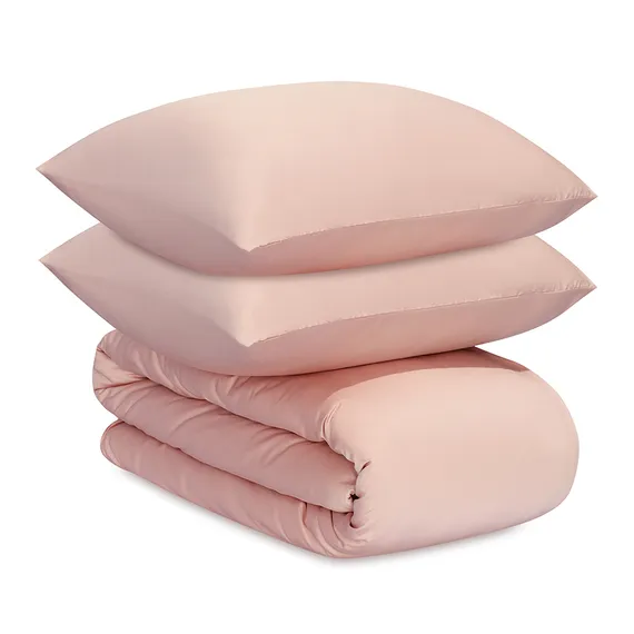 Комплект постельного белья из премиального сатина цвета пыльной розы из коллекции essential, 150х200 см