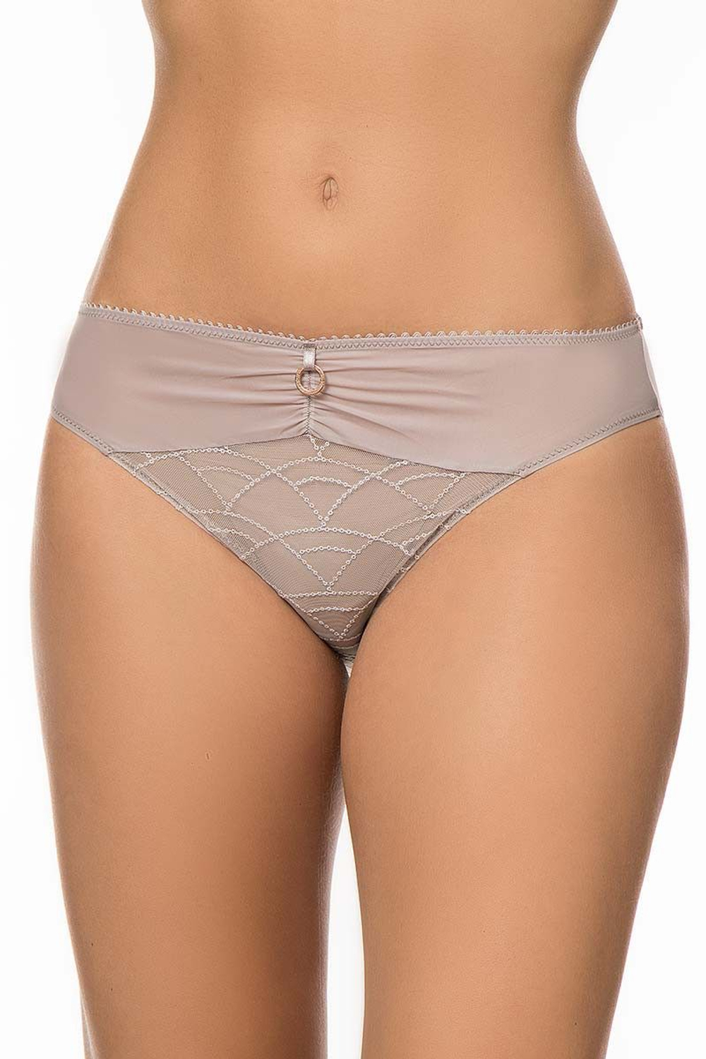 Трусы-слипы Diane с ажуром по центру (Размер: 48) (Цвет: черный)