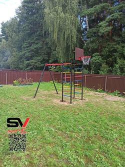 Монтаж уличного спортивно-игрового комплекса Sv Sport