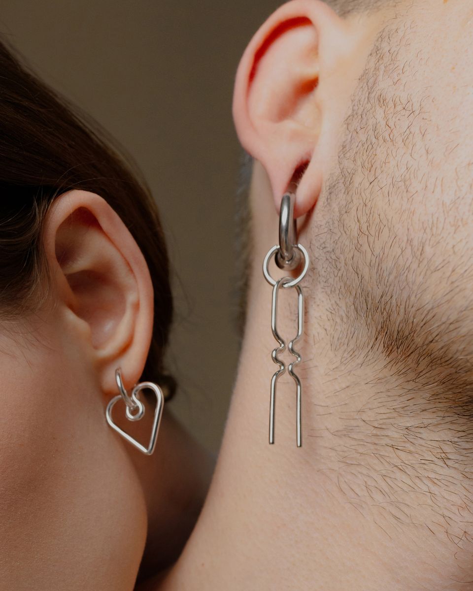 Моносерьга Sin/Cos Hair Pin