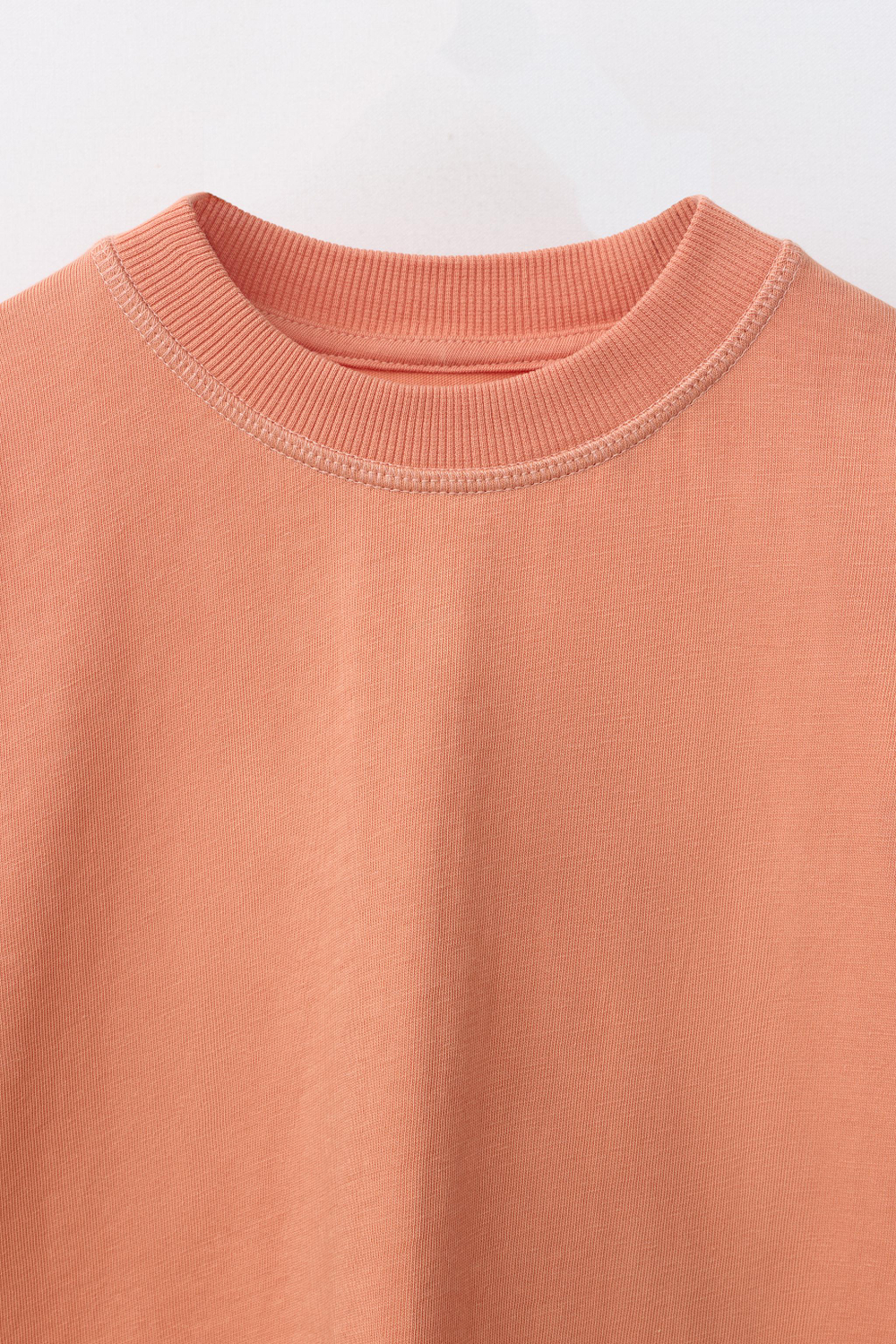 ZARA ФУТБОЛКА GARMENT DYE, ОРАНЖЕВЫЙ