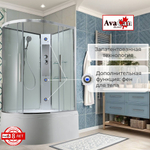 Душевая кабина AvaCan EM5912RNT без крыши прозрачная