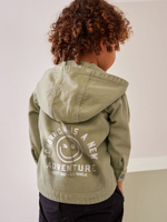 Куртка джинсовая с капюшоном для мальчика Next K83-426, Хаки