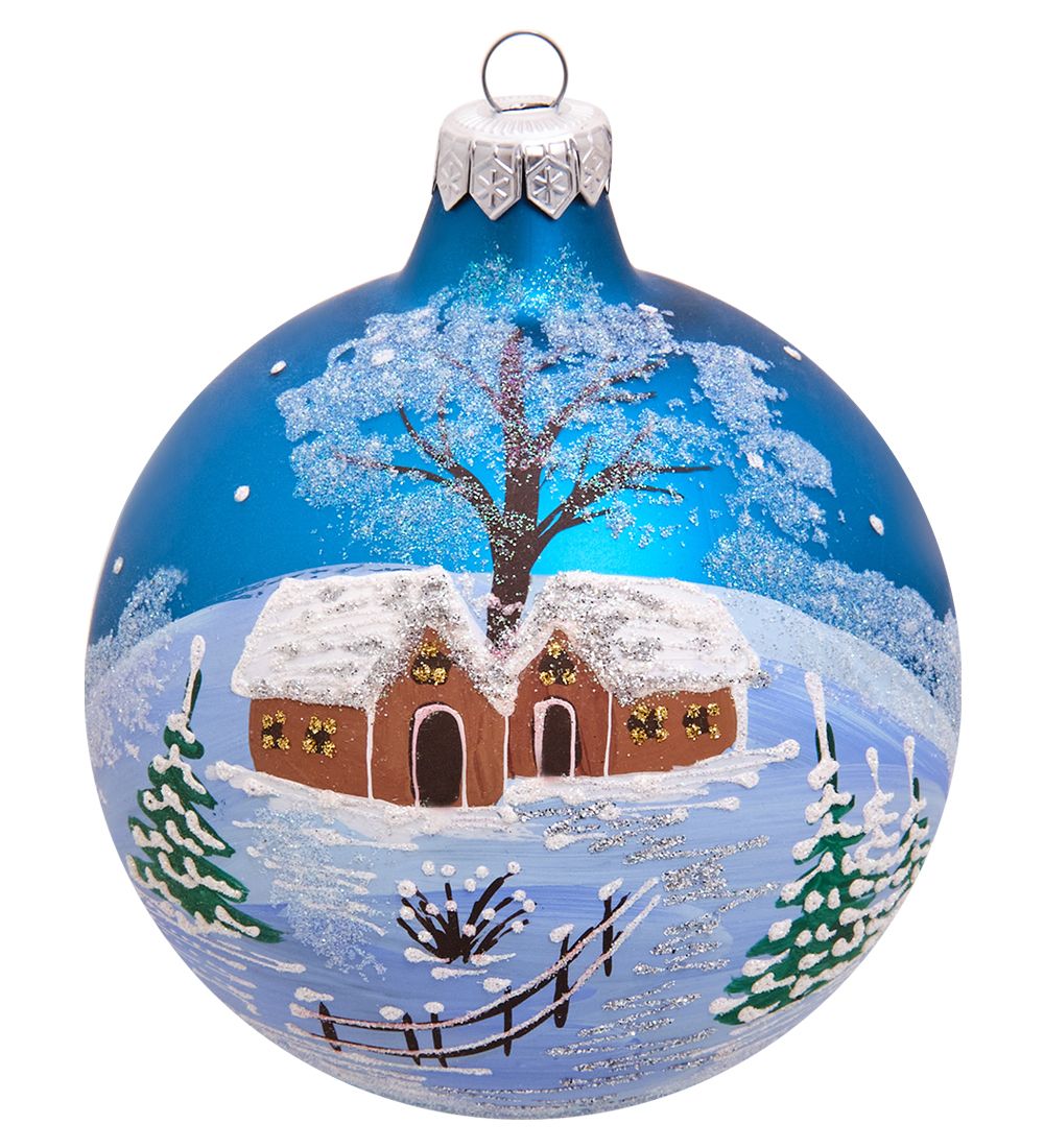 Элита НФШ-1338/2 Ел. украшение Шар «Домики» 100 мм