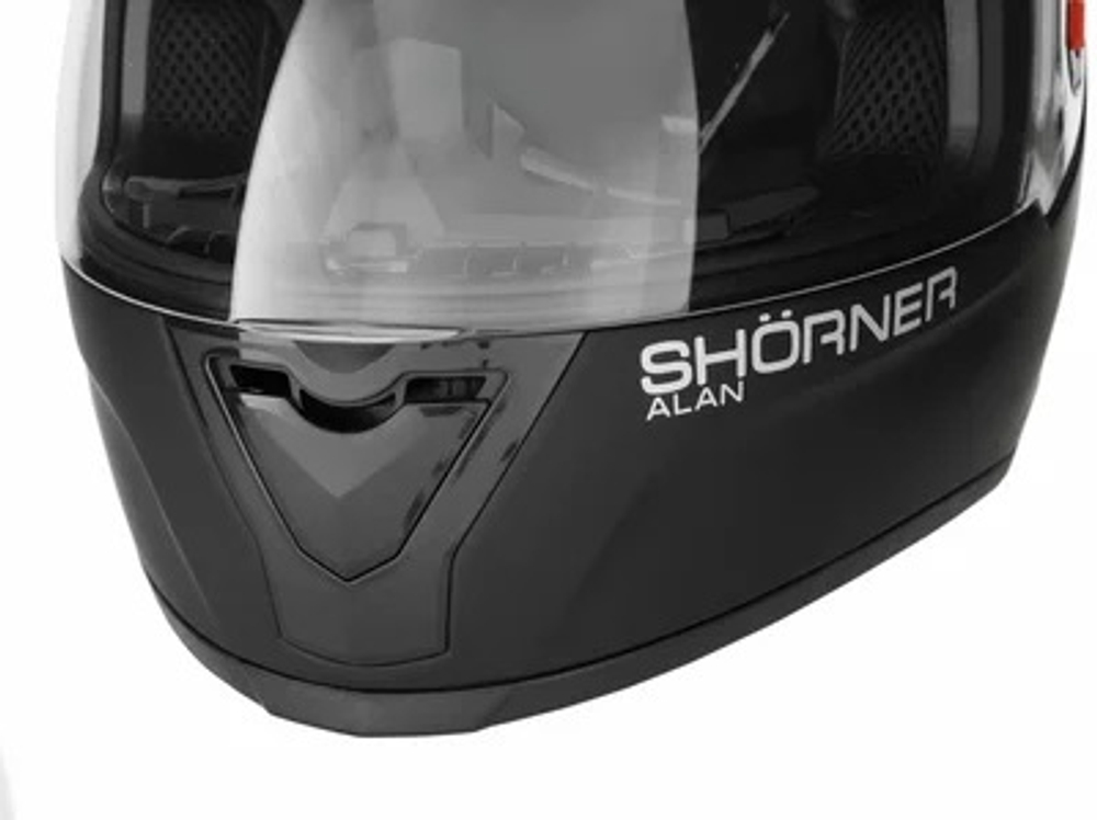Шлем мото закрытый SHORNER FP907 черный матовый