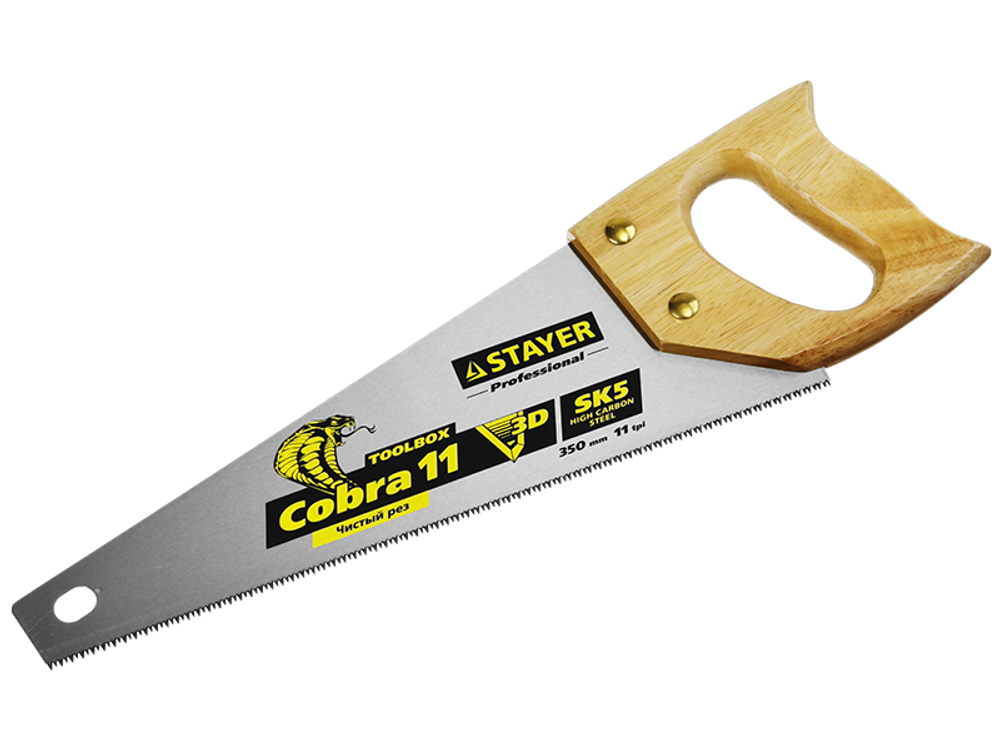 Ножовка STAYER "TOOLBOX" по дереву для точн. пиления, 500мм
