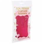 Занавес фольгированный «Звёзды» ш1м, в1.9м (глянец), Рубин