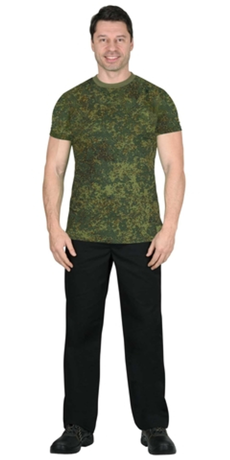 Футболка КМФ "Цифра зеленая", плотность 160 г/кв.м.