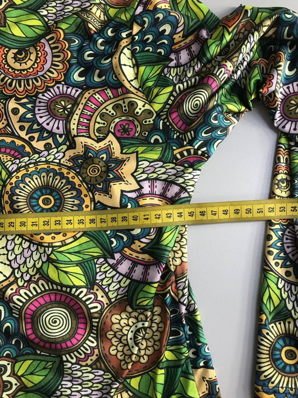 Блузка пестрая, визуально на 50/52 размер