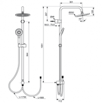 Душевая система Ideal Standard IDEALRAIN ECO EVO A6943AA