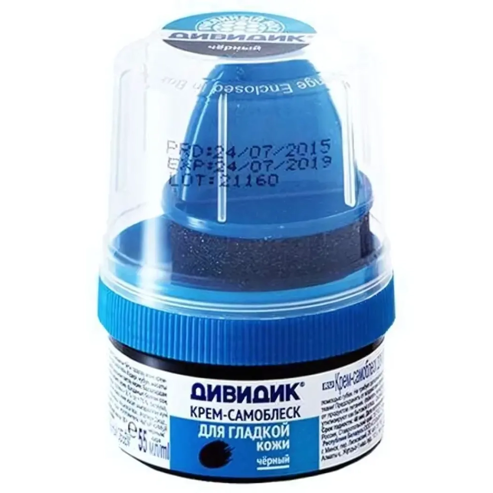 Крем-самоблеск для обуви ДИВИДИК черный 55мл