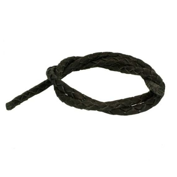 Шнур кожаный плетеный 5 мм фото 3