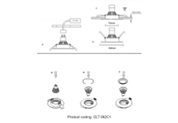 Светильник встраиваемый Crystal Lux CLT 062C1 BL