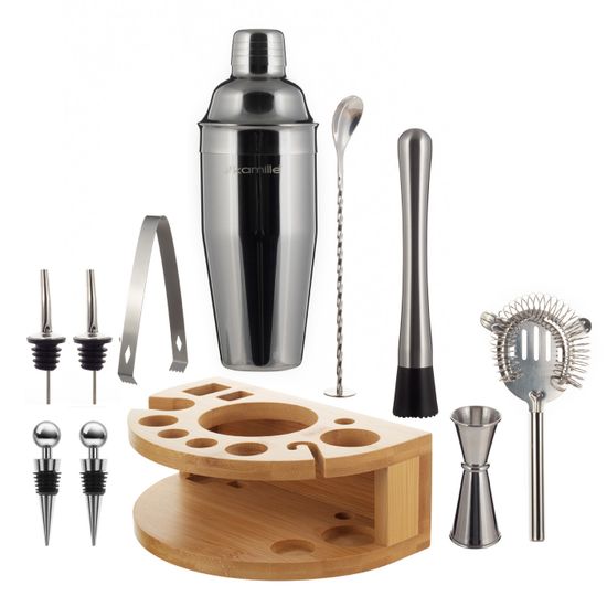 Набор бармена 11 предметов Kamille KM 7762 для приготовления коктейлей