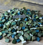 Микс зеленой смальты