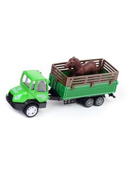 Игровой набор Трактор с тележкой и животным (600C-6)