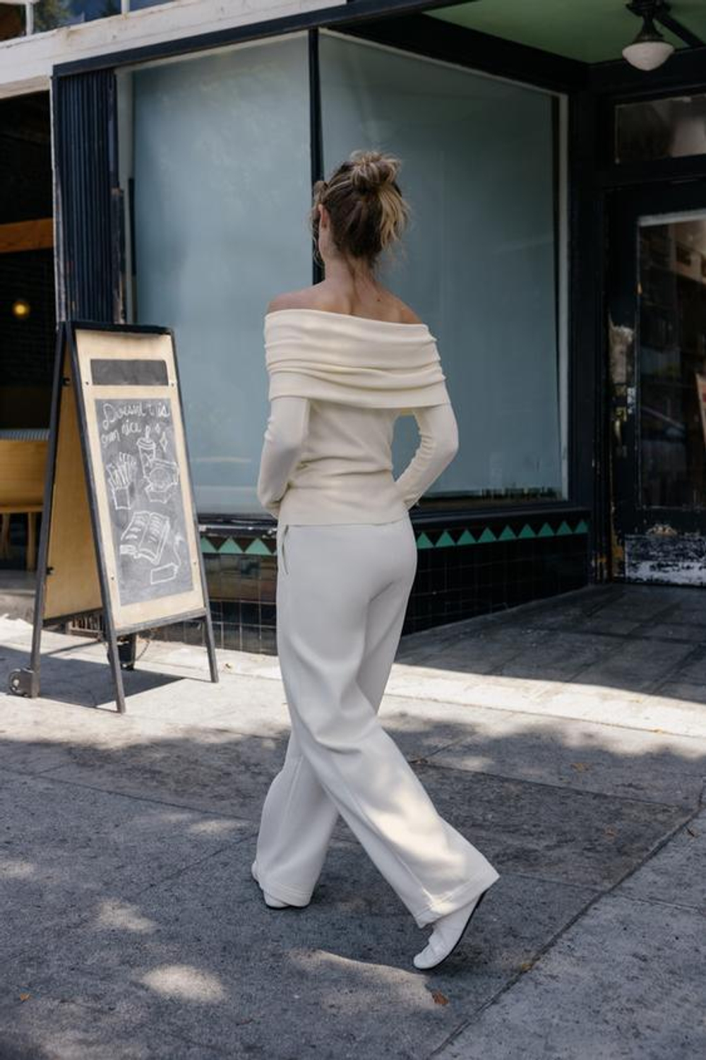 ZARA БАЗОВЫЕ БРЮКИ ИЗ МЯГКОЙ ТКАНИ, ЭКРЮ