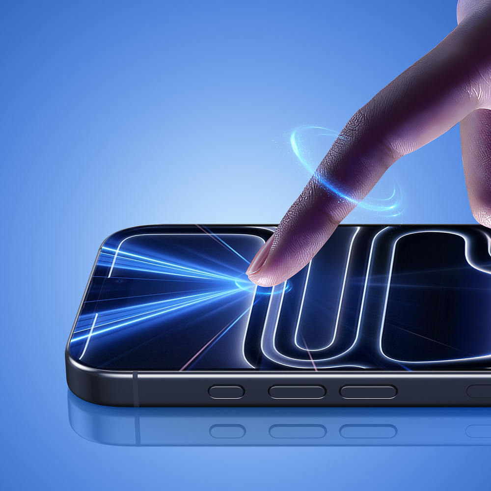 Защитное стекло для iPhone 17 Pro, серия Roga Series от Dux Ducis (комплект с ванночкой для автоматического выравнивания и установки)