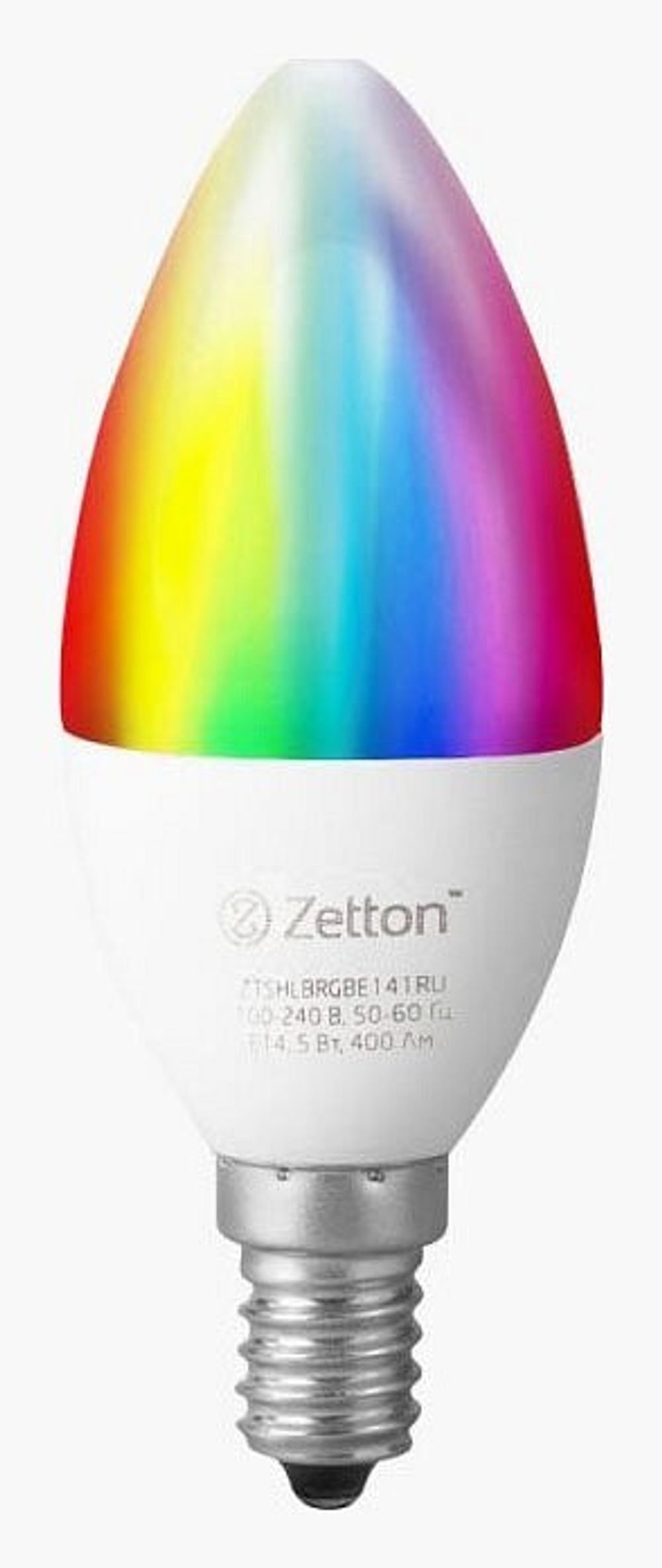 Лампа светодиодная с управлением через Wi-Fi Zetton Smart Wi-Fi Bulb E14 10Вт 6500K ZTSHLBRGBE141RU
