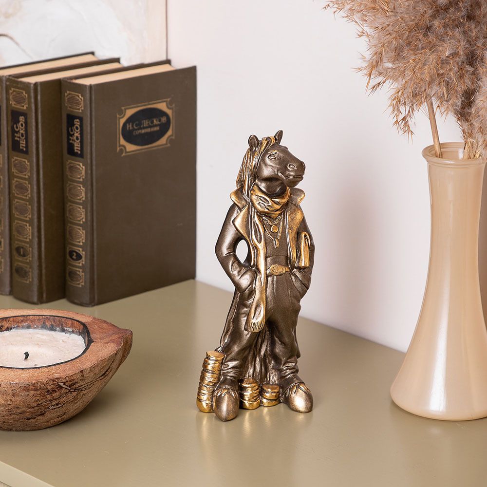 Скульптура Конь Оскар Бронза