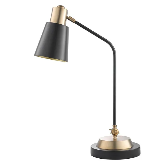 Лампа настольная Pilwy, Ø21х62 см, золотистая/черная