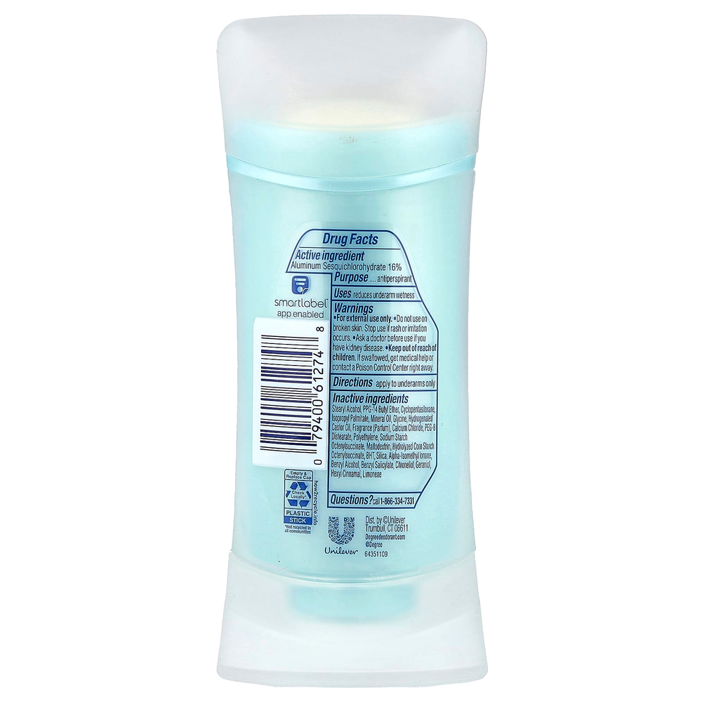 Degree, Advanced, 72H Body Heat Activated ™, дезодорант-антиперспирант, контроль стресса, 74 г (2,6 унции)