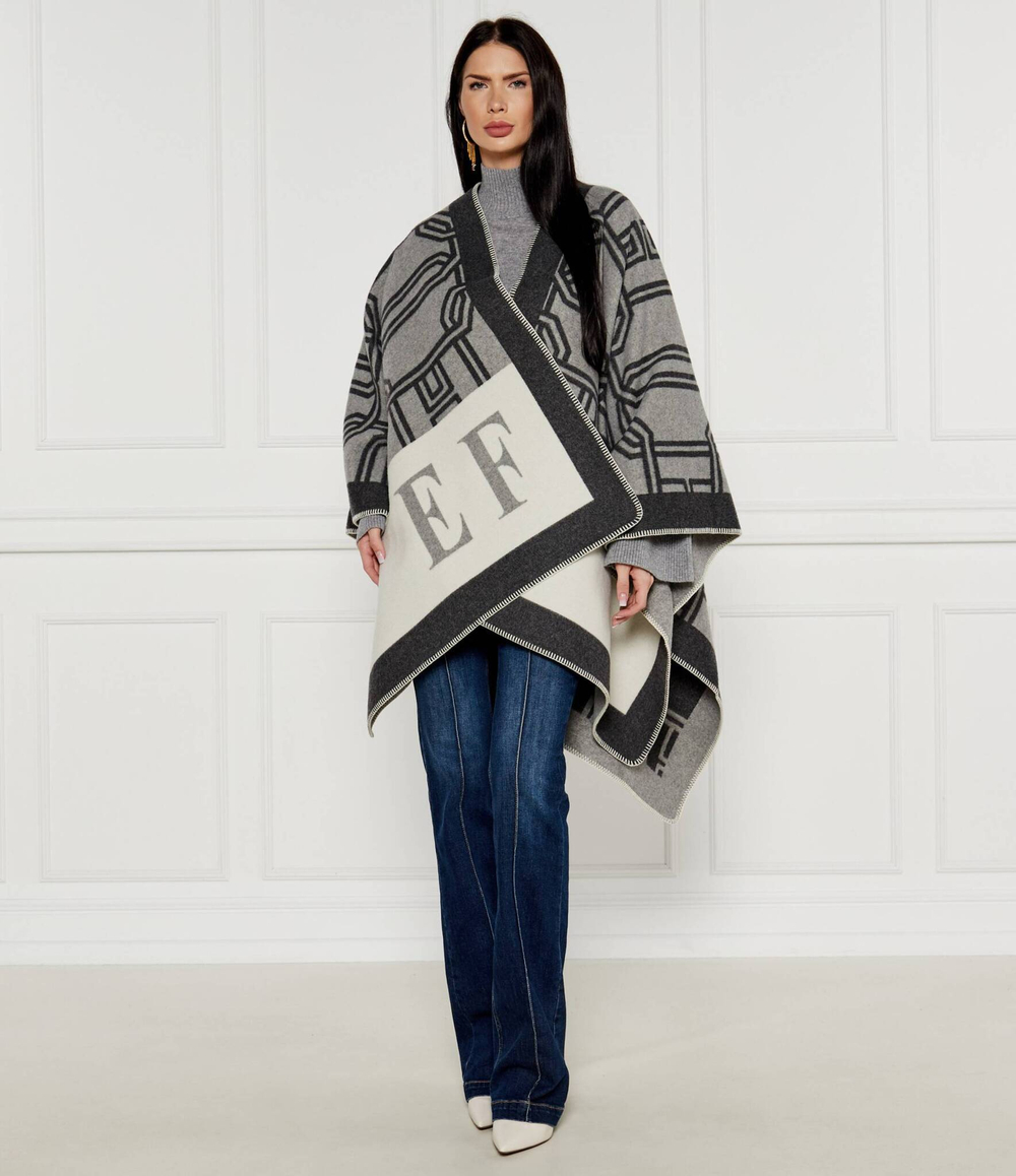 Пончо Elisabetta Franchi - серый(MT02F47E2)