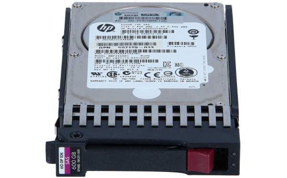 Жесткий диск HP 2,5&quot; 600Gb SAS DP 6G EG0600FBVFP