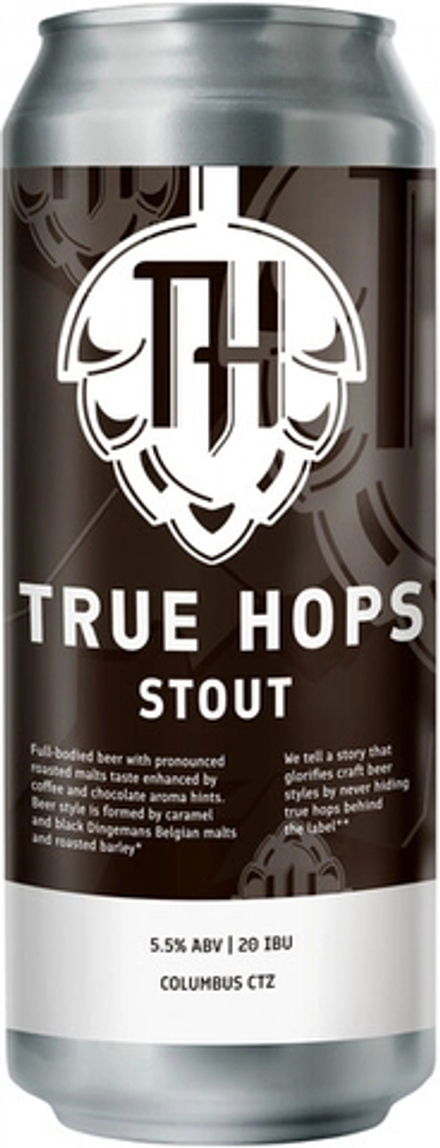 Пиво Тру Хопс Стаут / True Hops Stout 0.45 - банка