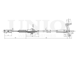 Трос сцепления UNIO CAB-20009