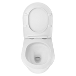 Унитаз подвесной Azario LISTA 490х365х340 безободковый, система смыва "Скрытое Торнадо", с быстросъемным сиденьем "Микролифт" (AZ-1177T)