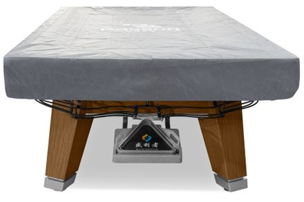 Покрывало для стола "Rasson" 9 ф (влагостойкое, серое, резинки на лузах)